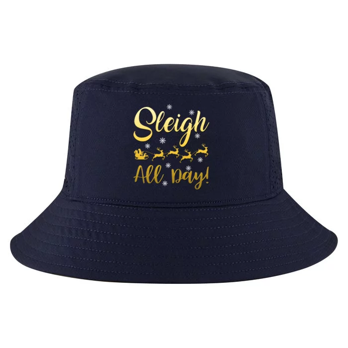 Sleigh All Day Sleigh Bells Ringing Gift Cool Comfort Performance Bucket Hat