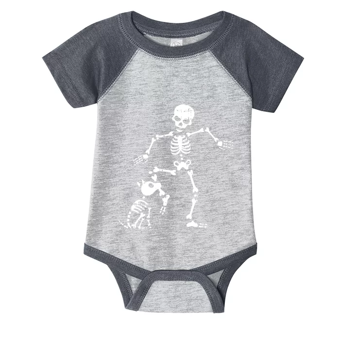 Skeleton And Dog Halloween Costume Funny Skull Women Infant Baby Jersey Bodysuit