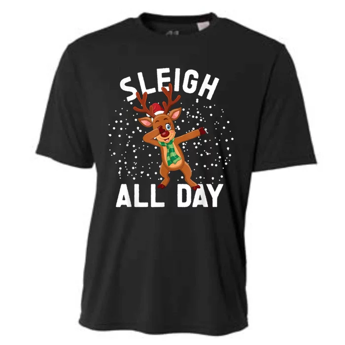 Sleigh All Day Christmas Sleigh All Day Cute Gift Cooling Performance Crew T-Shirt