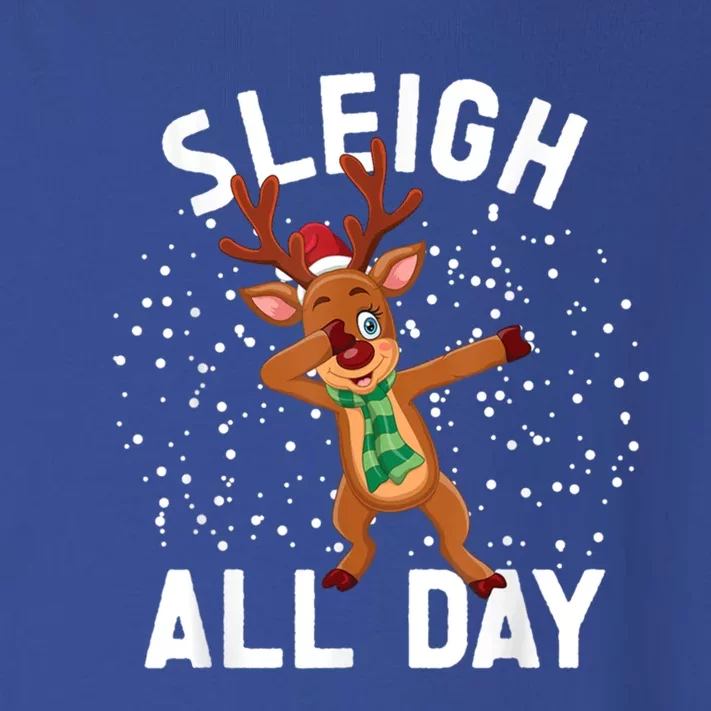 Sleigh All Day Christmas Sleigh All Day Cute Gift Toddler Long Sleeve Shirt