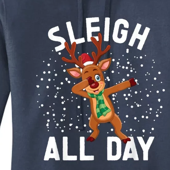 Sleigh All Day Christmas Sleigh All Day Cute Gift Women's Pullover Hoodie