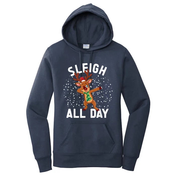 Sleigh All Day Christmas Sleigh All Day Cute Gift Women's Pullover Hoodie