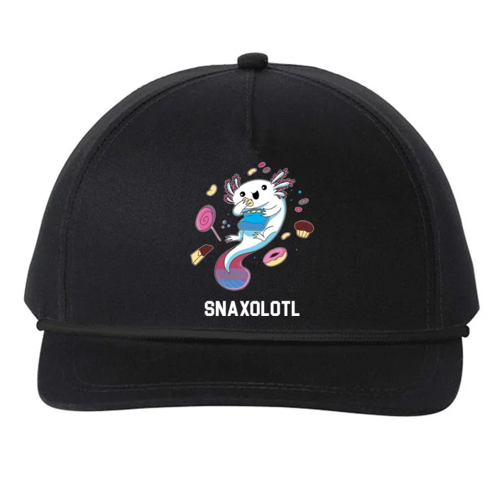 Snaxolotl Axolotl Donuts Cupcakes Candy Junk Food Snapback Five-Panel Rope Hat