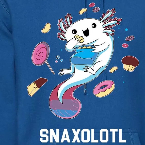 Snaxolotl Axolotl Donuts Cupcakes Candy Junk Food Premium Hoodie