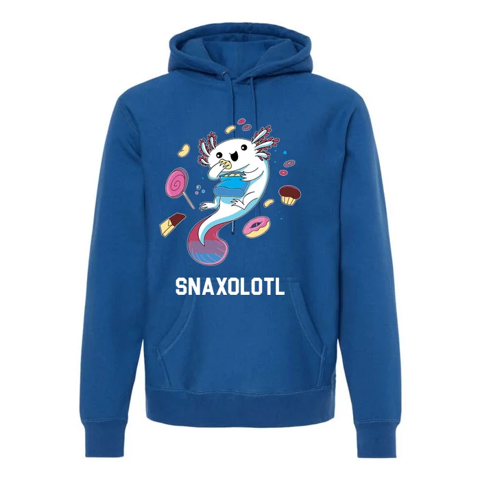 Snaxolotl Axolotl Donuts Cupcakes Candy Junk Food Premium Hoodie