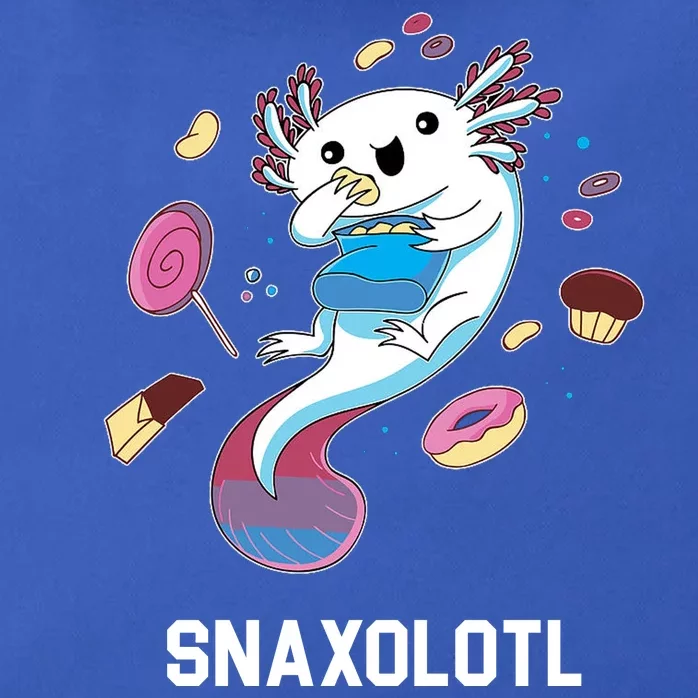 Snaxolotl Axolotl Donuts Cupcakes Candy Junk Food Zip Tote Bag