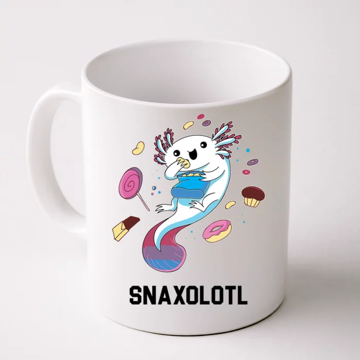 Snaxolotl Axolotl Donuts Cupcakes Candy Junk Food Front & Back Coffee Mug