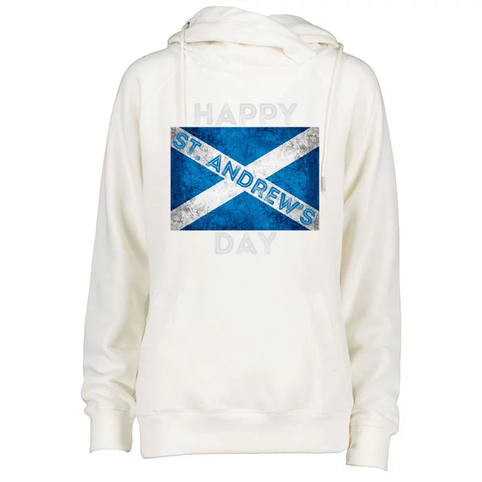 St Andrews Day Scotland Flag Scottish Happy Tartan Army Meaningful Gift Womens Funnel Neck Pullover Hood