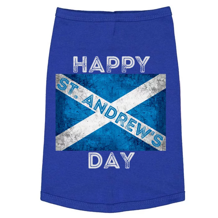 St Andrews Day Scotland Flag Scottish Happy Tartan Army Meaningful Gift Doggie Tank