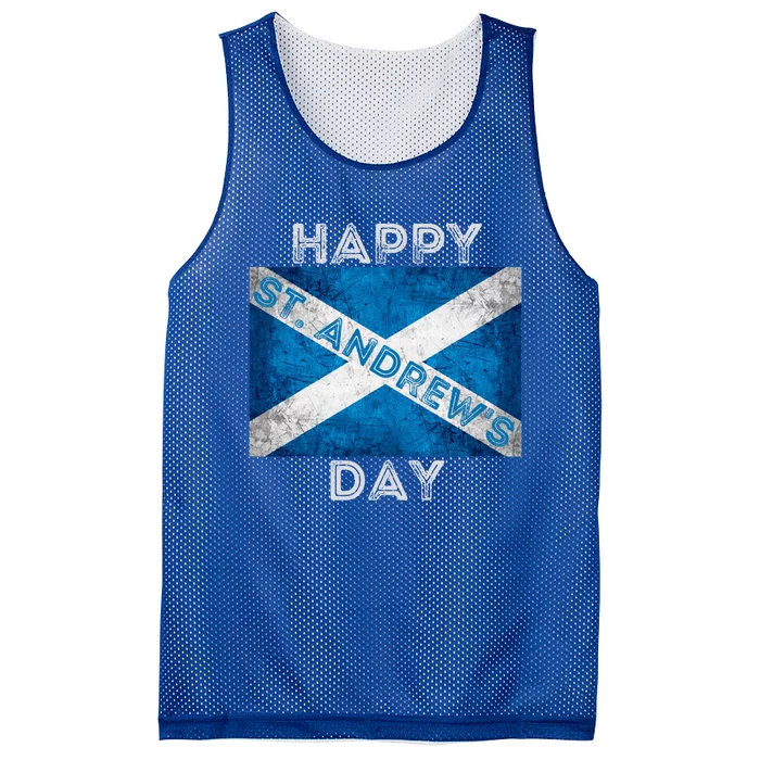 St Andrews Day Scotland Flag Scottish Happy Tartan Army Meaningful Gift Mesh Reversible Basketball Jersey Tank