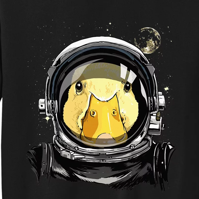 Space Astronaut Duck Face Galaxy Waterfowl Hunting Sweatshirt