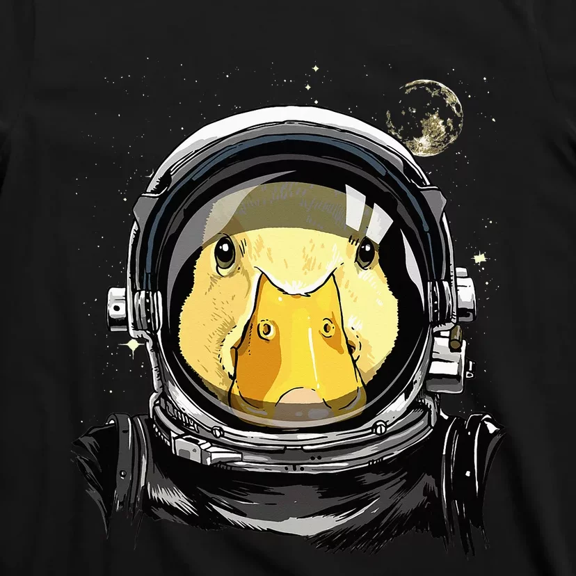 Space Astronaut Duck Face Galaxy Waterfowl Hunting T-Shirt