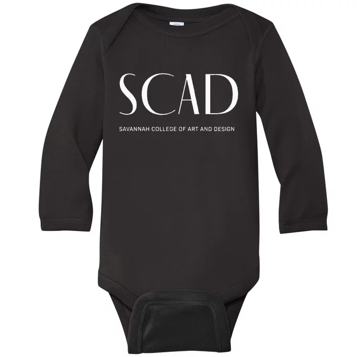 SCAD Art Deco Style College Long Sleeve Baby Long Sleeve Bodysuit