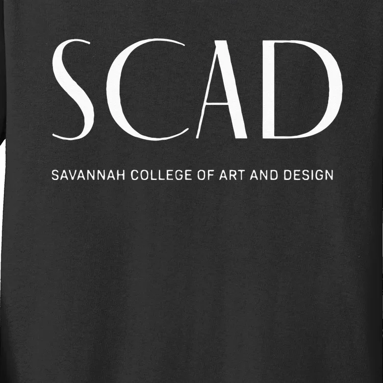 SCAD Art Deco Style College Long Sleeve Kids Long Sleeve Shirt