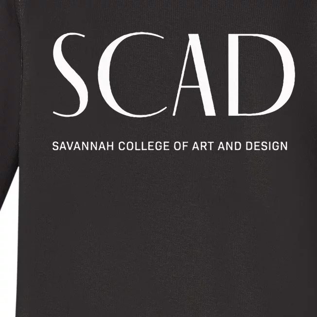 Scad Art Deco Style College Baby Long Sleeve Bodysuit