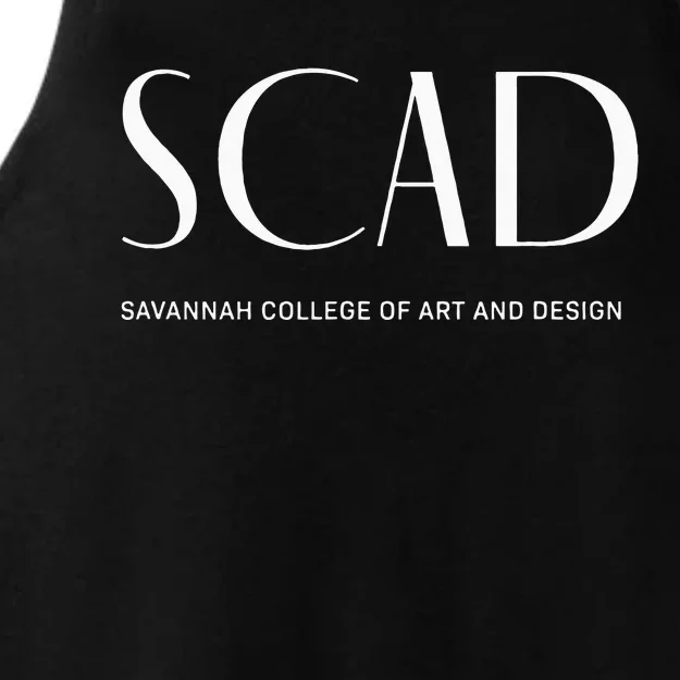 SCAD Art Deco Style College Ladies Tri-Blend Wicking Tank