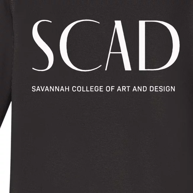 SCAD Art Deco Style College Baby Long Sleeve Bodysuit