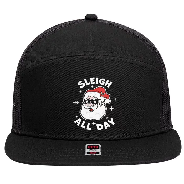 Sleigh All Day Shirt,I Sleigh All Day Top,I Sleigh All Day 7 Panel Mesh Trucker Snapback Hat