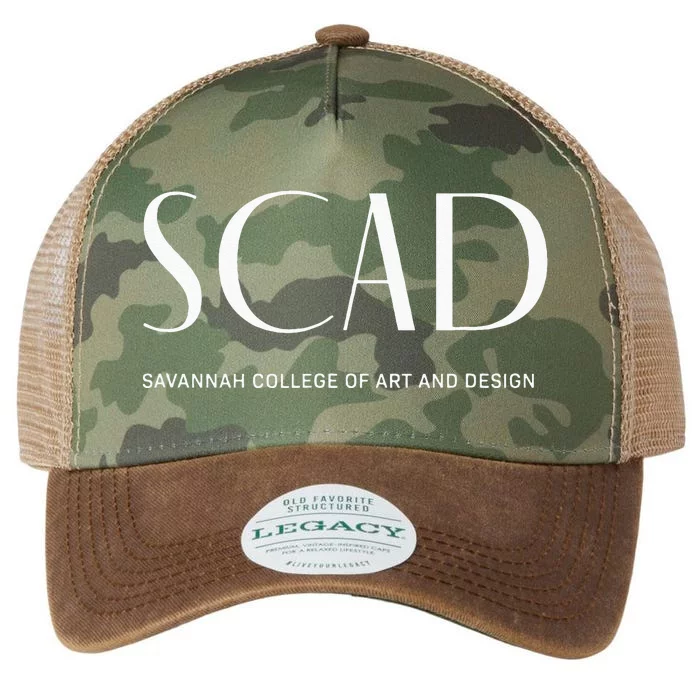 SCAD Art Deco Style College Legacy Tie Dye Trucker Hat