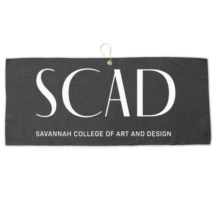 SCAD Art Deco Style College Large Microfiber Waffle Golf Towel