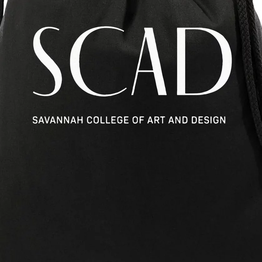 SCAD Art Deco College Drawstring Bag