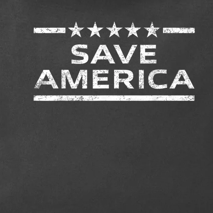 Save America Distressed | USA Patriot Conservative American Zip Tote Bag