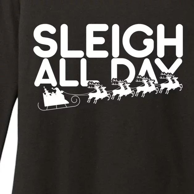 Sleigh All Day Womens CVC Long Sleeve Shirt