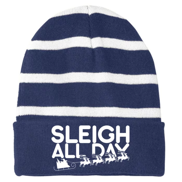 Sleigh All Day Striped Beanie with Solid Band