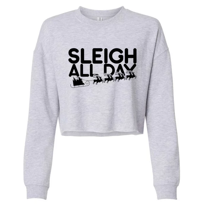 Sleigh All Day Cropped Pullover Crew