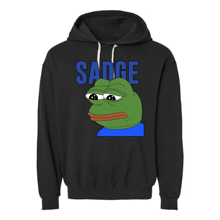 SADGE Meme Garment-Dyed Fleece Hoodie