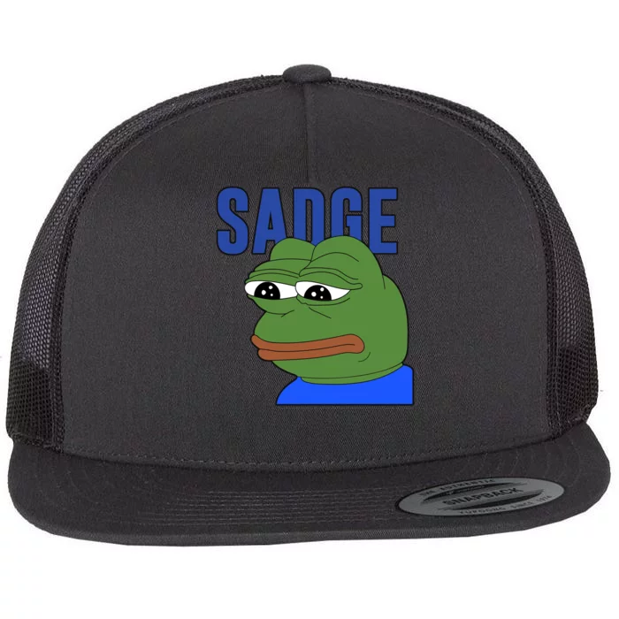 SADGE Meme Flat Bill Trucker Hat