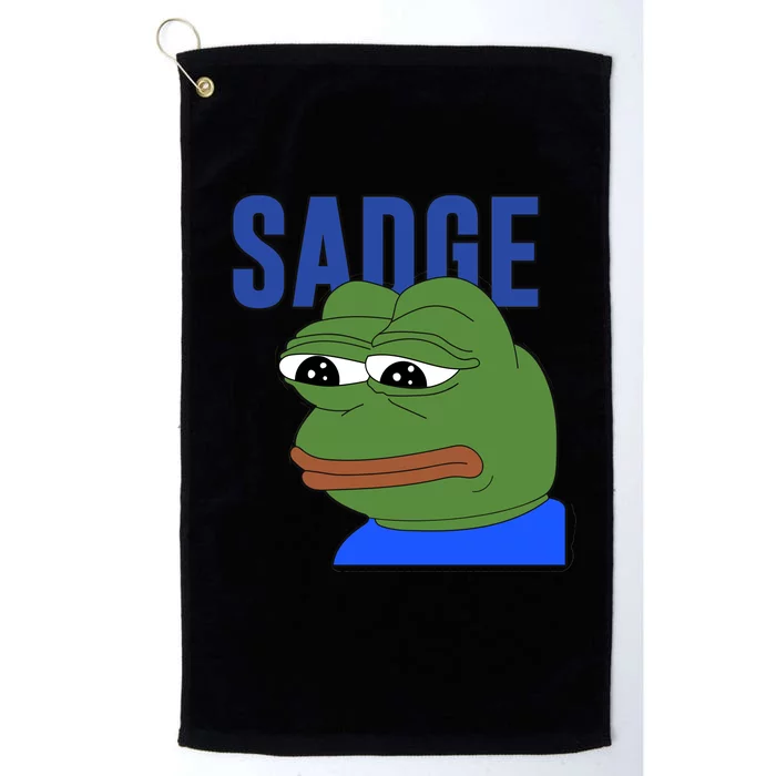 SADGE Meme Platinum Collection Golf Towel