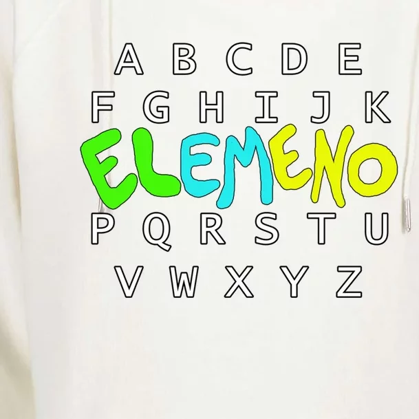 School Alphabet Eleo Preschool Kindergarten Teachers Gift Womens Funnel Neck Pullover Hood