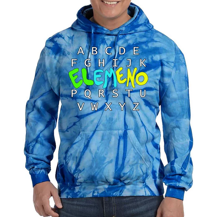 School Alphabet Eleo Preschool Kindergarten Teachers Gift Tie Dye Hoodie