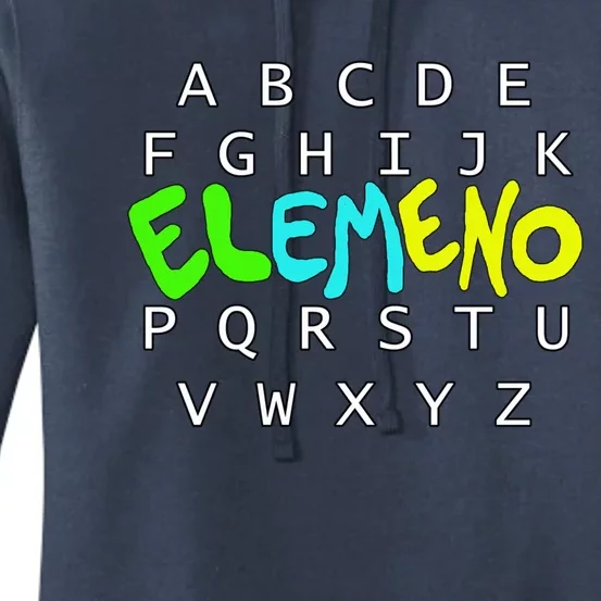 School Alphabet Eleo Preschool Kindergarten Teachers Gift Women's Pullover Hoodie