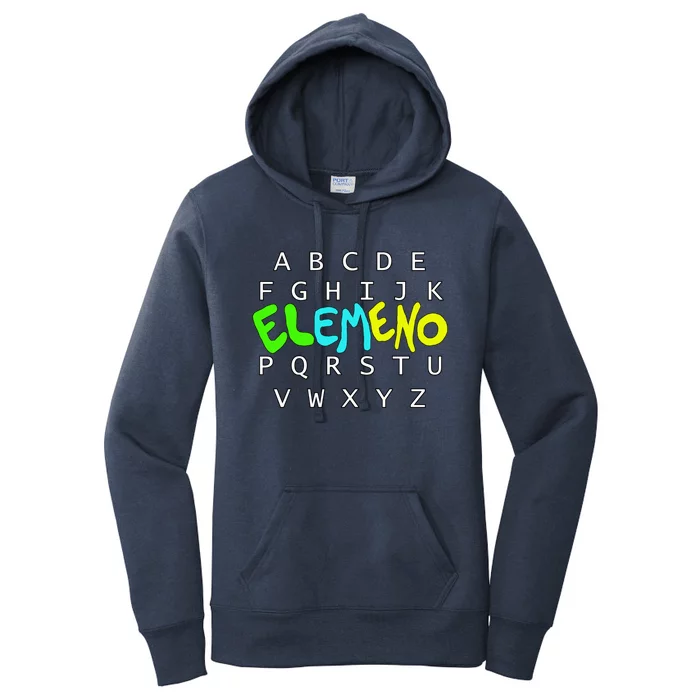 School Alphabet Eleo Preschool Kindergarten Teachers Gift Women's Pullover Hoodie