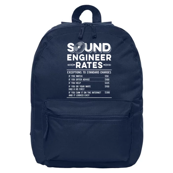 Studio Audio Engineer Rates Funny Sound Guy Tech 16 in Basic Backpack