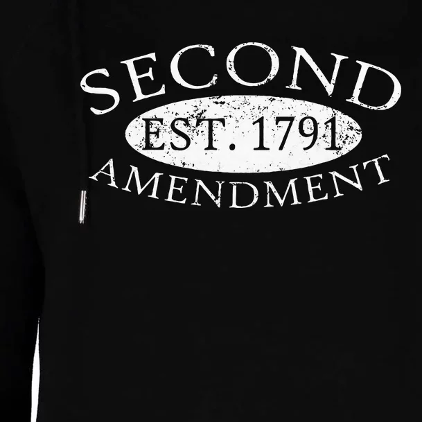 Second Amendment Est. 1791 Right To Bear Arms Womens Funnel Neck Pullover Hood