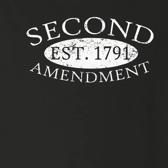 Second Amendment Est. 1791 Right To Bear Arms Toddler Long Sleeve Shirt