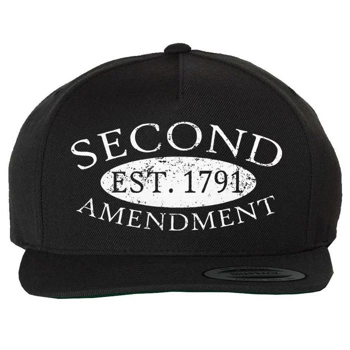 Second Amendment Est. 1791 Right To Bear Arms Wool Snapback Cap