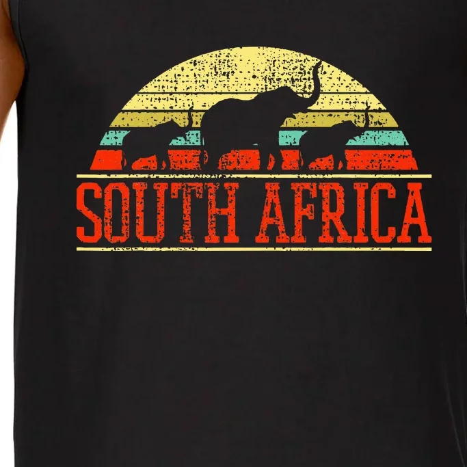 South Africa Elephant Gift Retro Vintage Comfort Colors® Tank Top