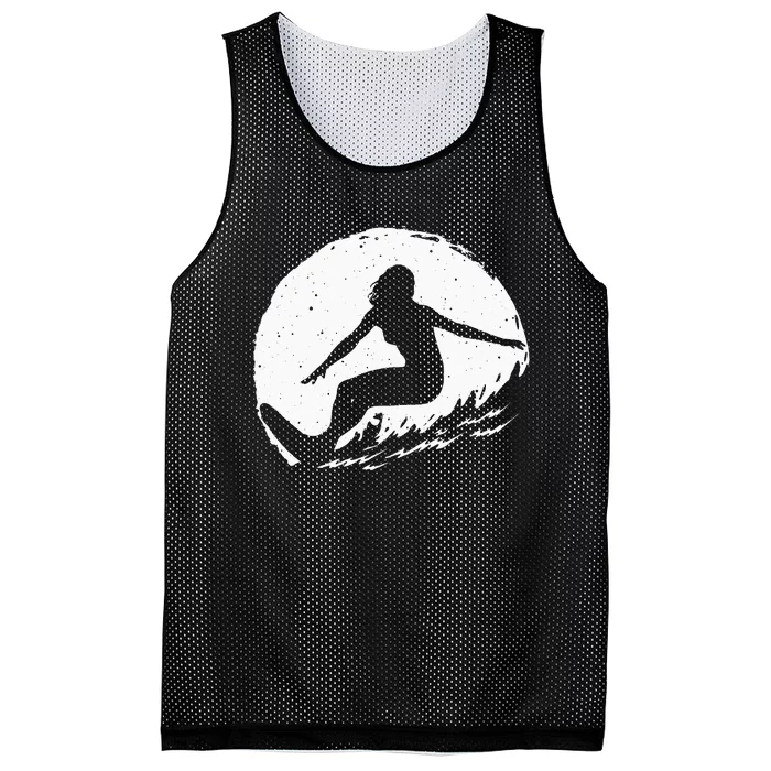 Surf Art For Wo Beach Surfer Hawaiian Wave Surfing Mesh Reversible Basketball Jersey Tank