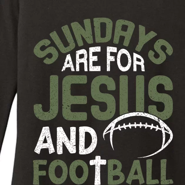 Sundays Are For Jesus & Football Draft Day Fantasy Womens CVC Long Sleeve Shirt