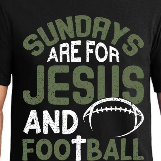 Sundays Are For Jesus & Football Draft Day Fantasy Pajama Set