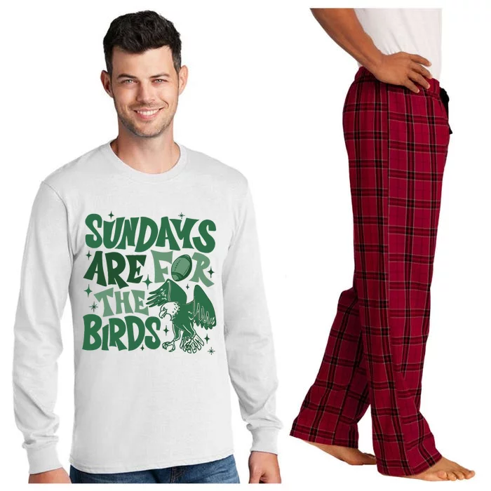 Sundays Are For The Birds Football Long Sleeve Pajama Set