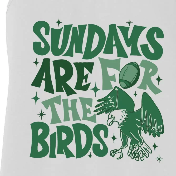 Sundays Are For The Birds Football Women's Racerback Tank