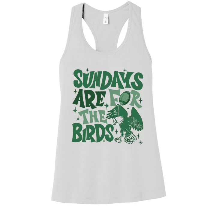 Sundays Are For The Birds Football Women's Racerback Tank