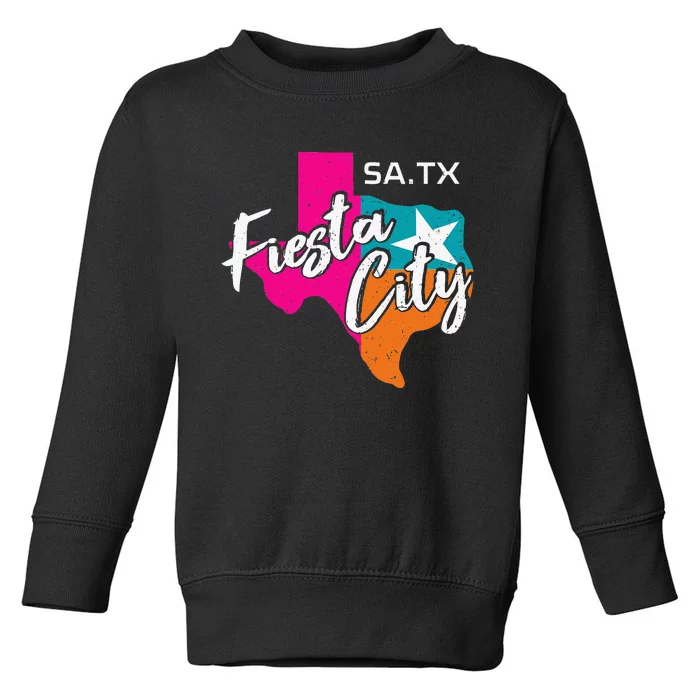 San Antonio Fiesta City Cinco De Mayo Fiesta Squad Texas Toddler Sweatshirt