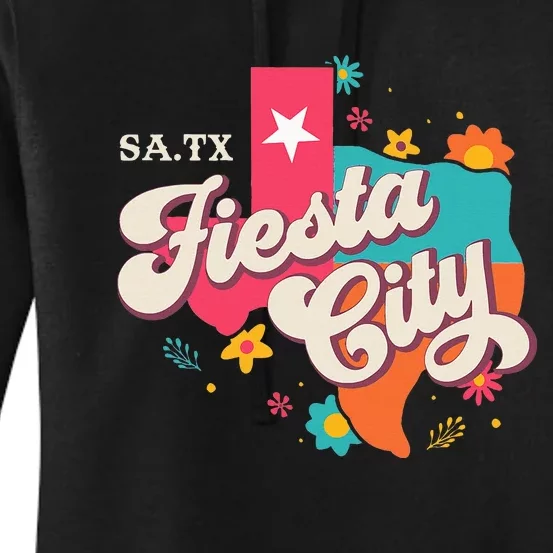 San Antonio Fiesta City Cinco De Mayo Fiesta Squad Texas Women's Pullover Hoodie