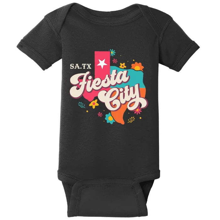 San Antonio Fiesta City Cinco De Mayo Fiesta Squad Texas Baby Bodysuit